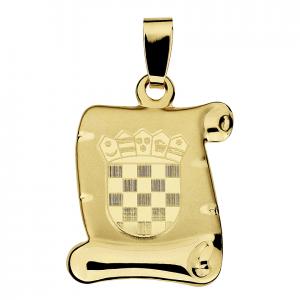Pendant papyrus croatian coat of arms