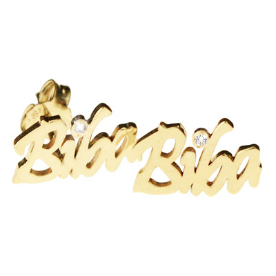 Gold earrings - Biba - Kletus jewelry