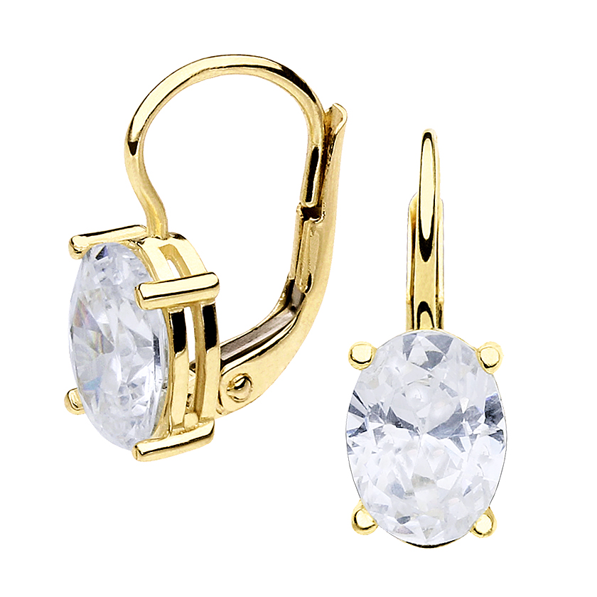 Gold earrings - 7016yw - Kletus jewelry