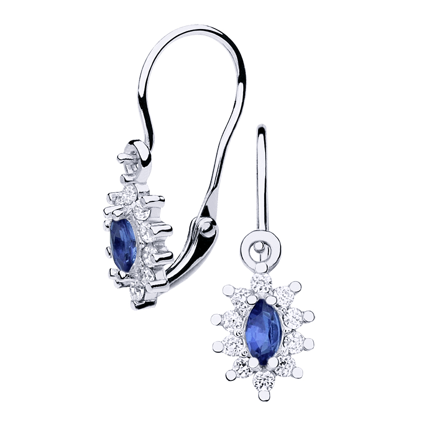 Gold earrings - 7077wb - Kletus jewelry
