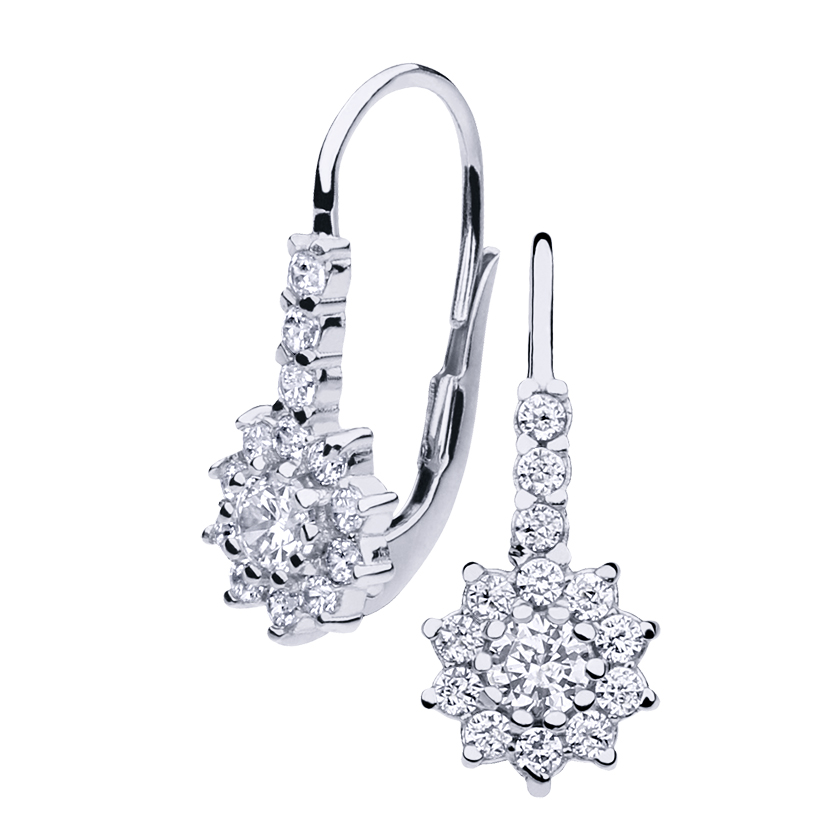 Gold earrings - 7046ww - Kletus jewelry