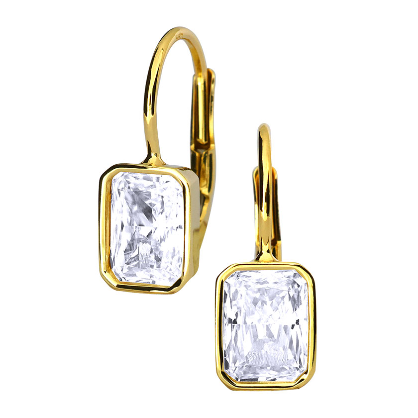 Gold earrings - 7106yw - Kletus jewelry