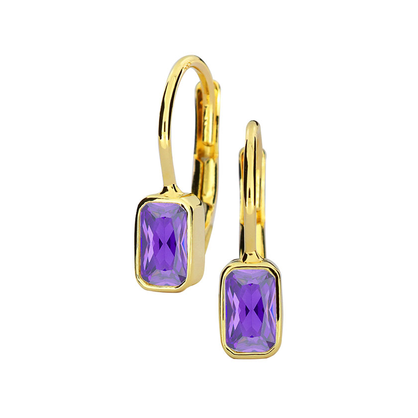 Gold earrings - 7107yv - Kletus jewelry