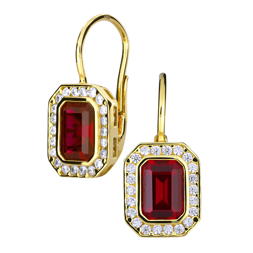 Gold earrings - 7108yr - Kletus jewelry
