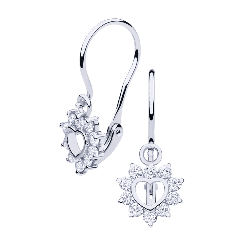 Gold earrings - 7020ww - Kletus jewelry