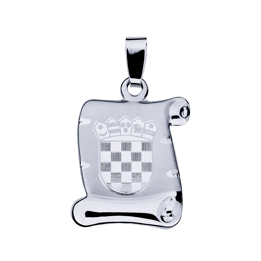 Privjesak pergament hrvatski grb