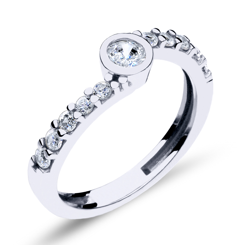 Engagement ring - 1019w - Kletus jewelry