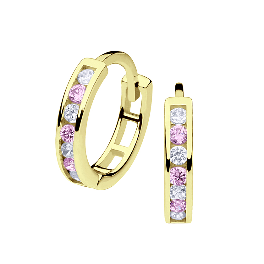 Gold earrings - 7058yp - Kletus jewelry