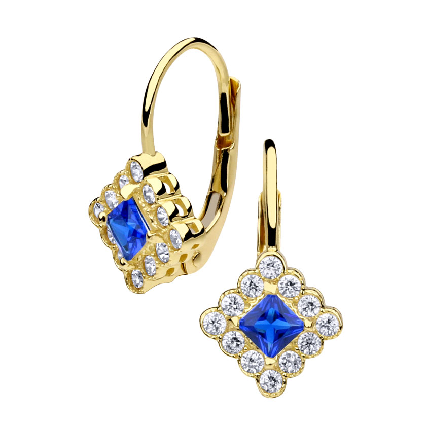 Gold earrings - 7062yb - Kletus jewelry