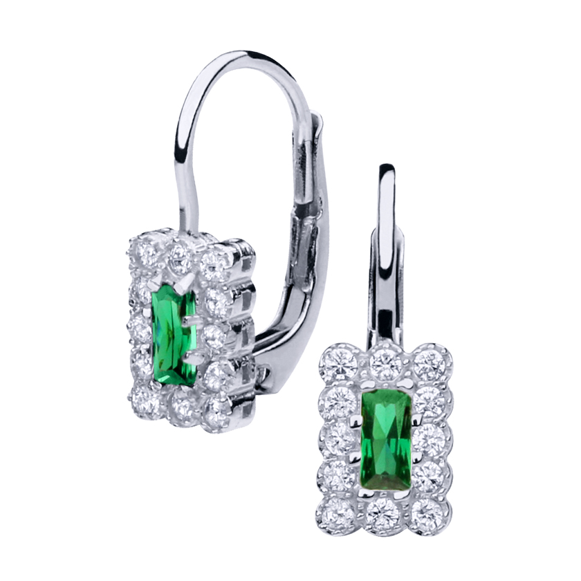 Gold earrings - 7080wg - Kletus jewelry
