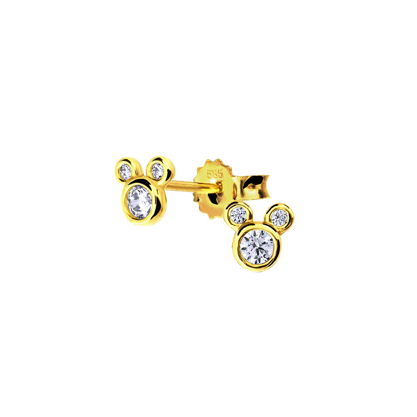 Gold earrings - 7102yw - Kletus jewelry