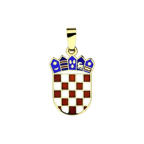 Privjesak hrvatski grb u boji
