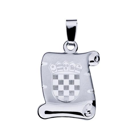 Privjesak pergament hrvatski grb