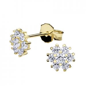 Gold earrings - 7043yw - Kletus jewelry