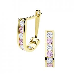 Gold earrings - 7056yp - Kletus jewelry