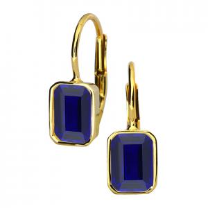 Gold earrings - 7106yb - Kletus jewelry