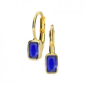 Gold earrings - 7107yb - Kletus jewelry