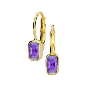 Gold earrings - 7107yv - Kletus jewelry