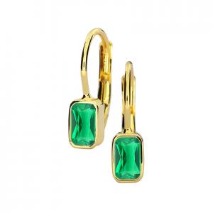 Gold earrings - 7107yg - Kletus jewelry