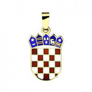Privjesak hrvatski grb u boji