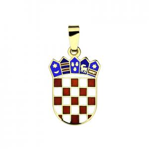 Privjesak hrvatski grb u boji