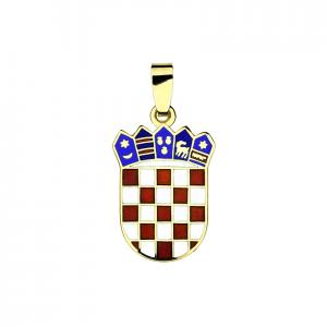 Privjesak hrvatski grb u boji