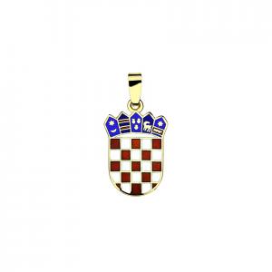 Privjesak hrvatski grb u boji