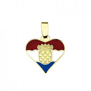 Privjesak hrvatski grb u boji