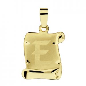 Pendant letter E - 4129yE - Pendant - letters - Kletus jewelry