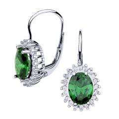 Gold earrings - 7014wg - Kletus jewelry