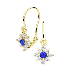 Gold earrings - 7022yb - Kletus jewelry