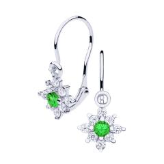 Gold earrings - 7022wg - Kletus jewelry