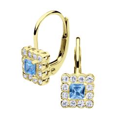 Gold earrings - 7089ya - Kletus jewelry