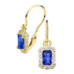 Gold earrings - 7099yb - Kletus jewelry