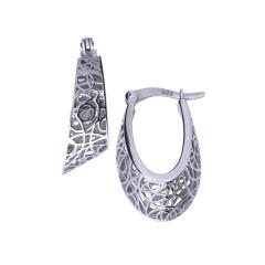 Gold earrings - 7110w - Kletus jewelry